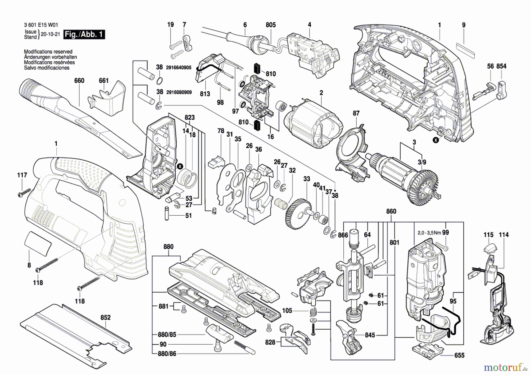  Bosch Werkzeug Pendelstichsäge STP 140 EXACT-B Seite 1