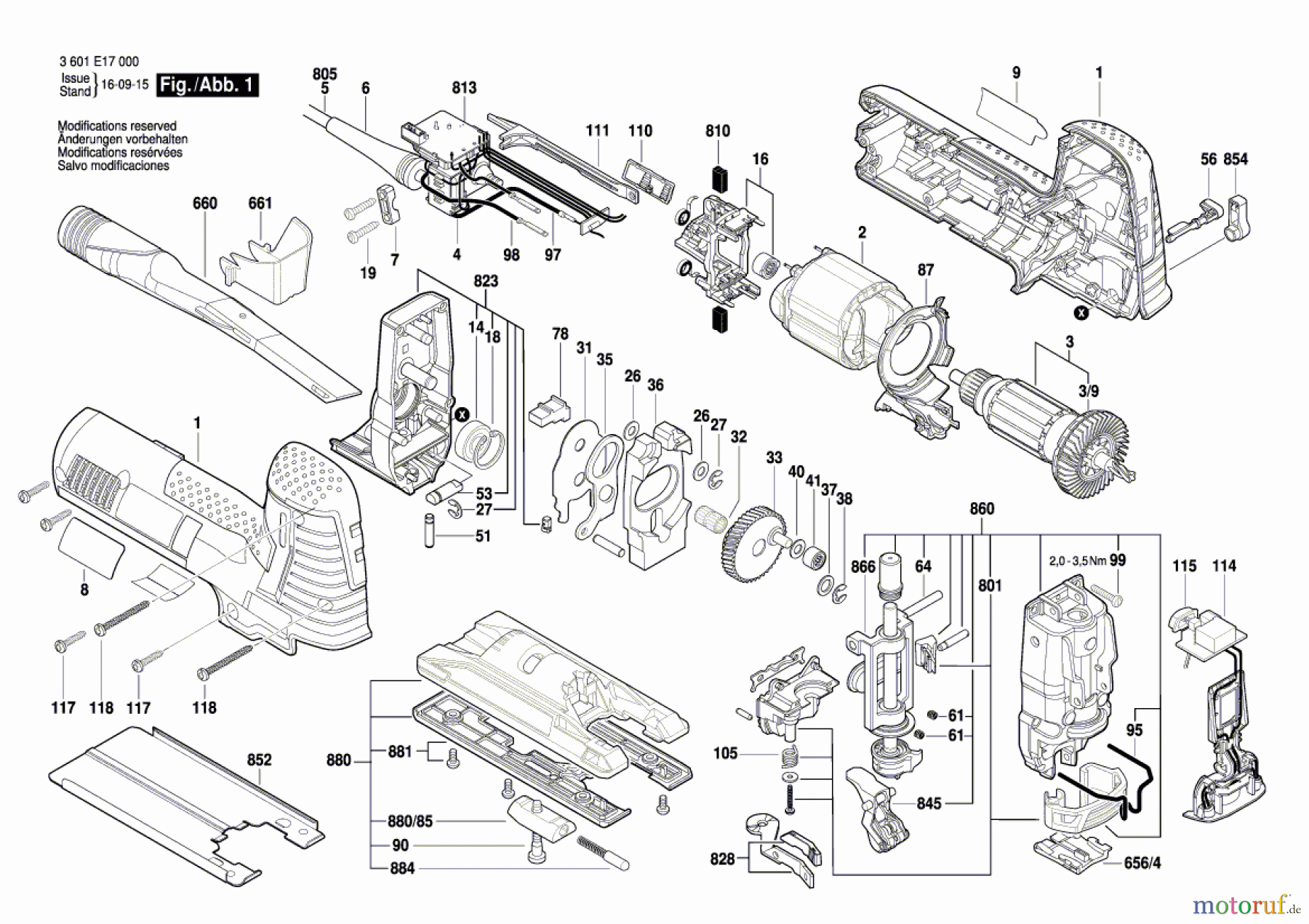  Bosch Werkzeug Pendelstichsäge GST 160 CE Seite 1