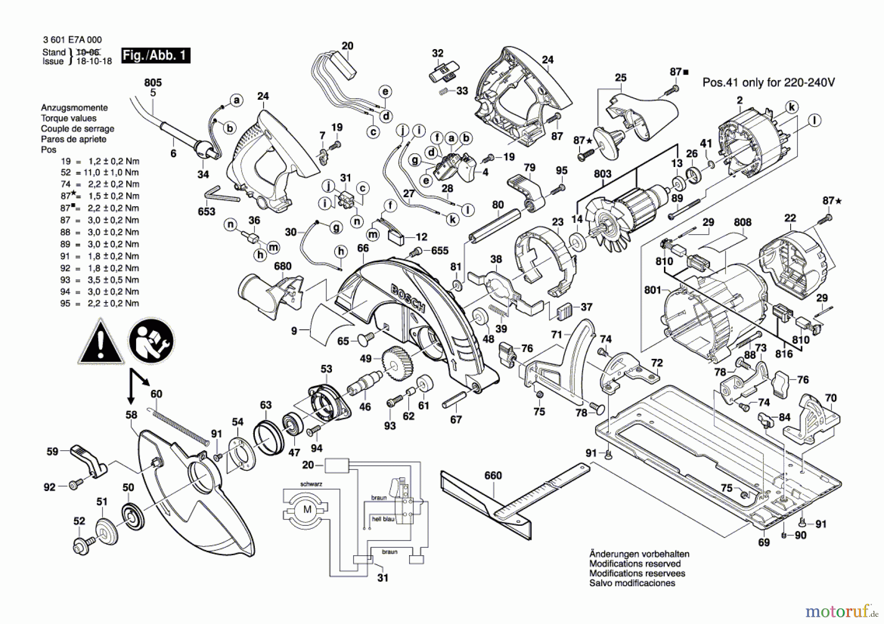  Bosch Werkzeug Handkreissäge GKS 85 Seite 1