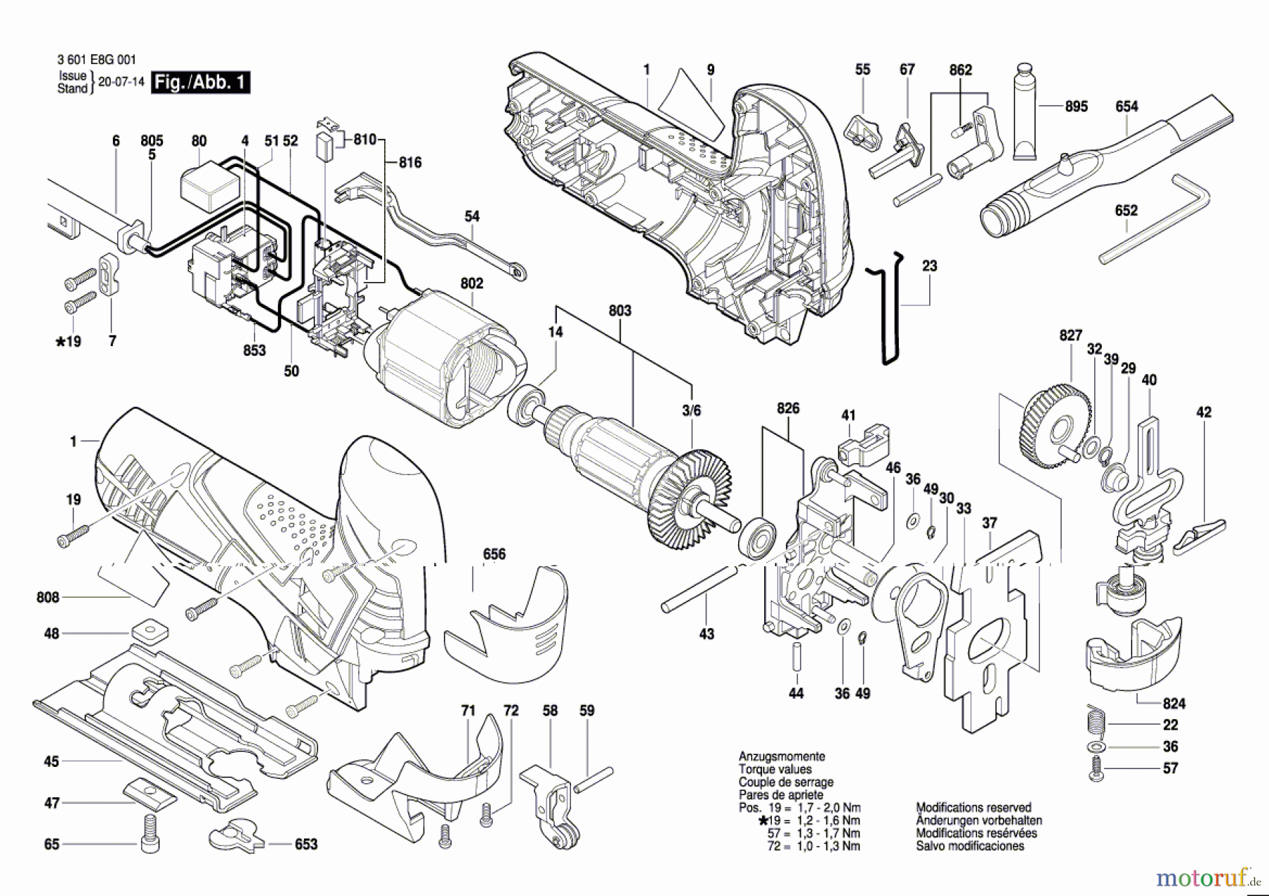  Bosch Werkzeug Stichsäge GST 90 E Seite 1