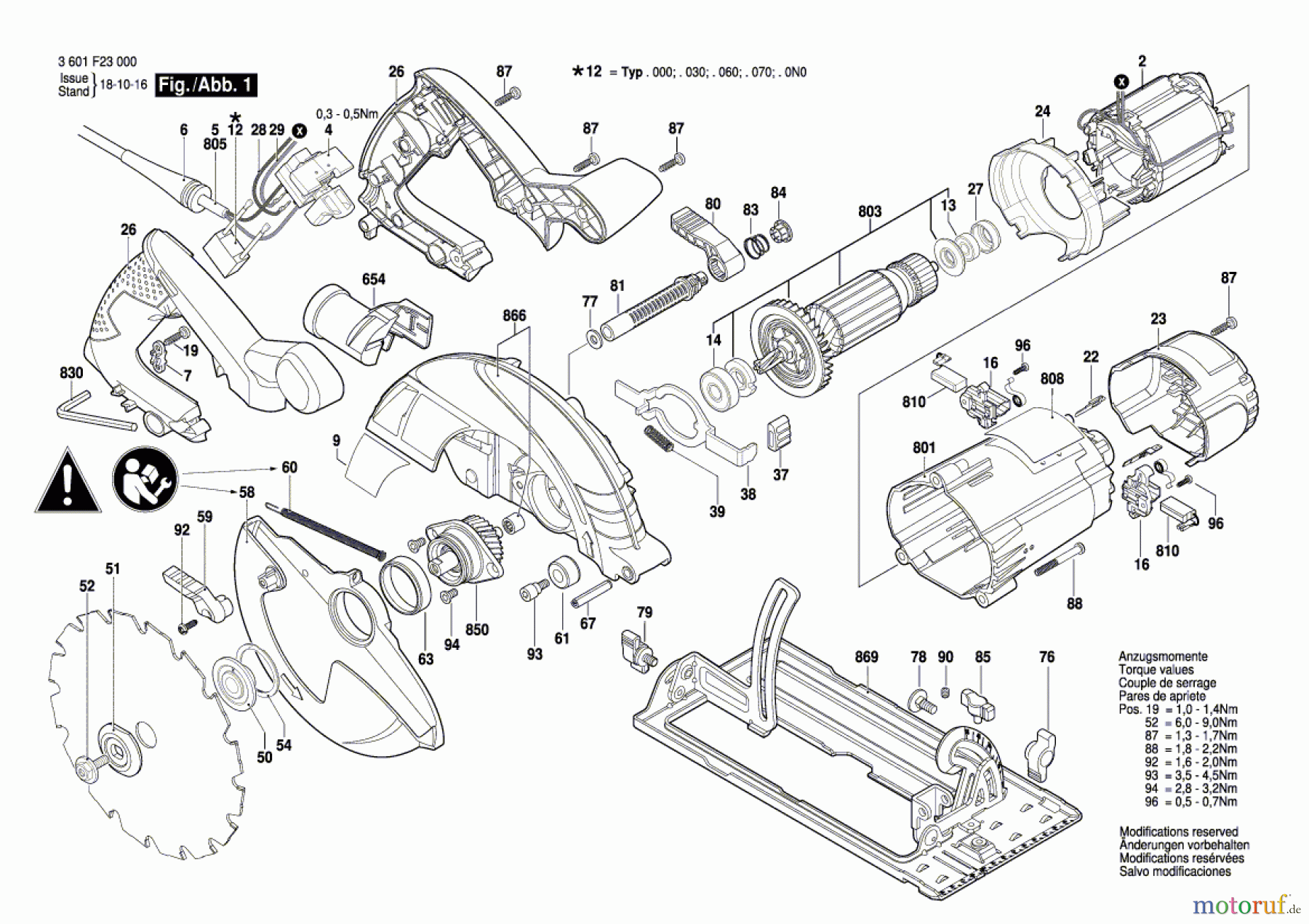  Bosch Werkzeug Handkreissäge GKS 190 Seite 1