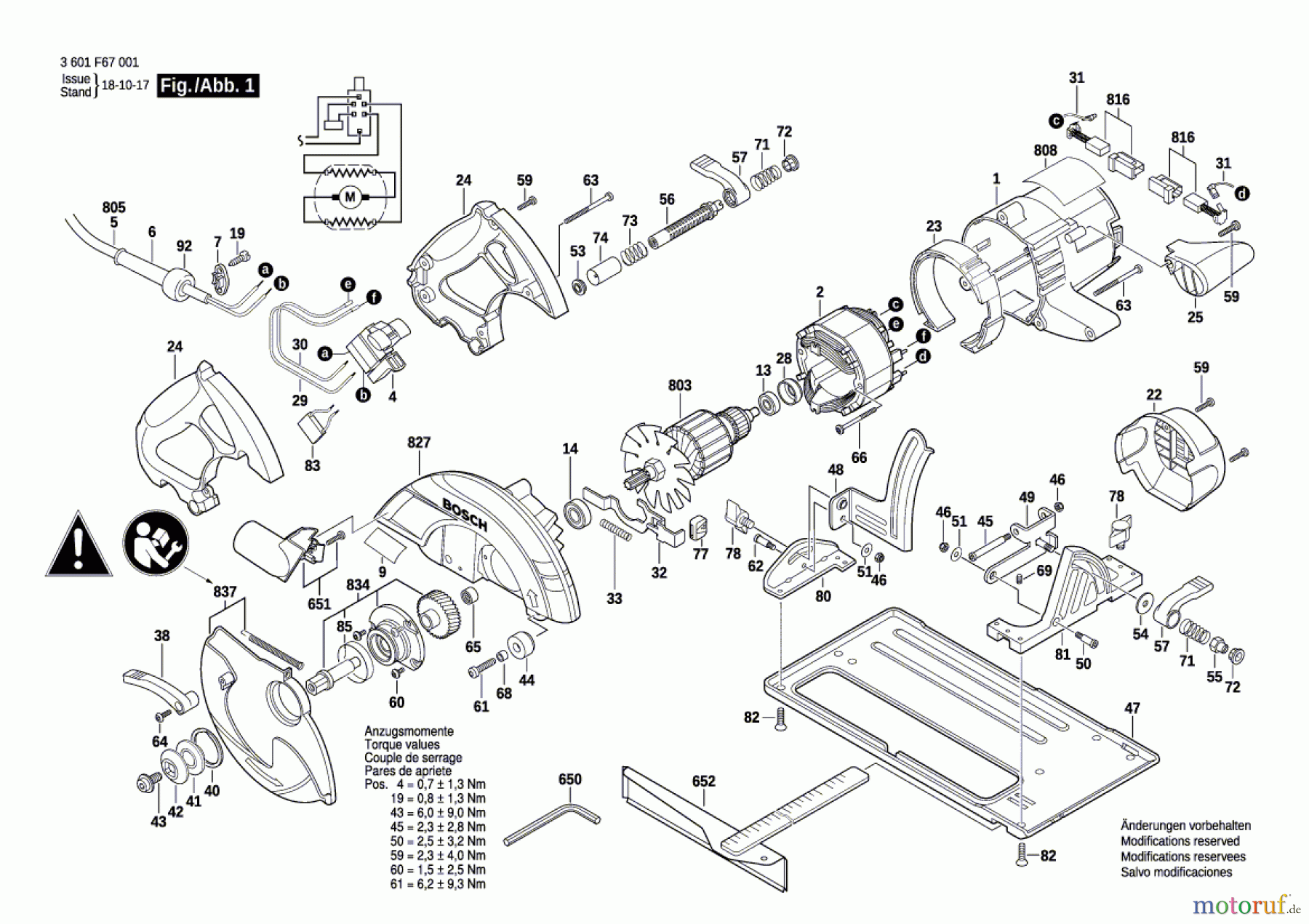  Bosch Werkzeug Handkreissäge GKS 65 Seite 1
