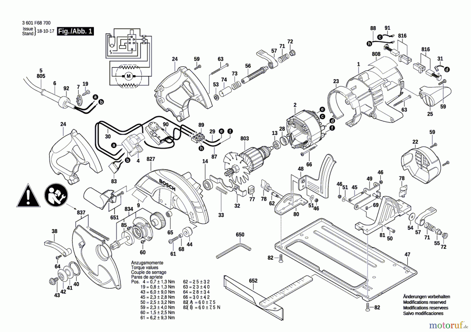  Bosch Werkzeug Handkreissäge GKS 65 CE Seite 1