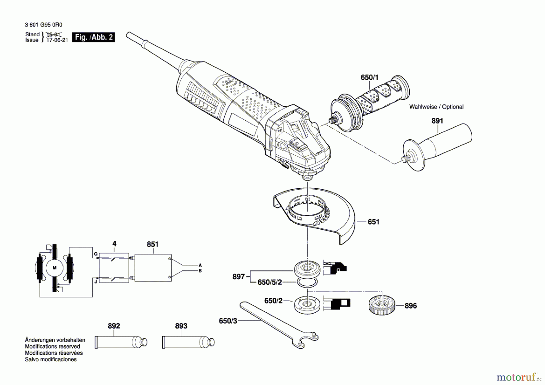  Bosch Werkzeug Winkelschleifer GWS 17-150 CI Seite 2