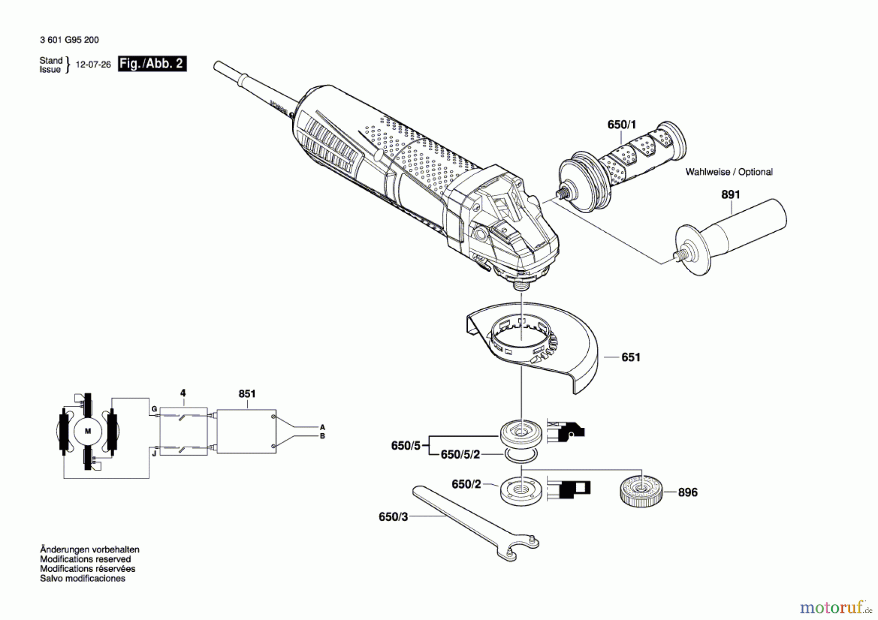  Bosch Werkzeug Winkelschleifer GWS 15-125 CIP Seite 2