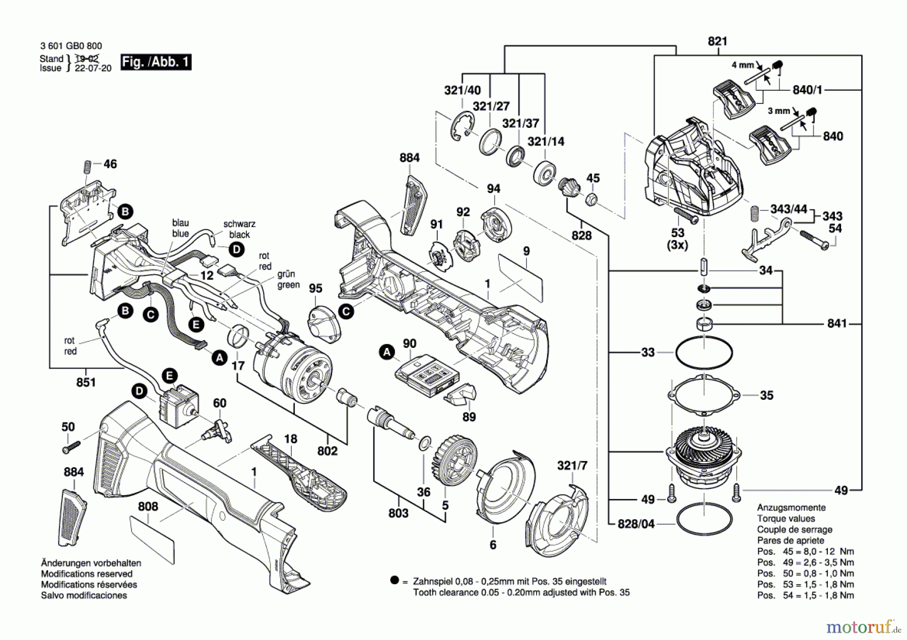  Bosch Akku Werkzeug Akku-Winkelschleifer GWX 18V-10 PSC Seite 1