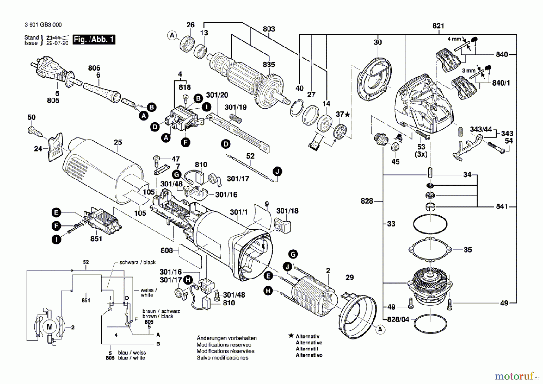  Bosch Werkzeug Winkelschleifer GWX 10-125 Seite 1