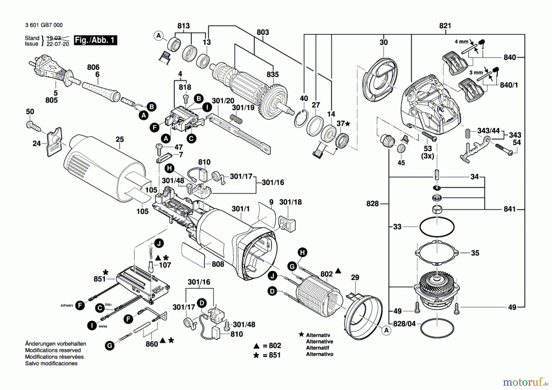  Bosch Werkzeug Winkelschleifer GWX 14-125 Seite 1