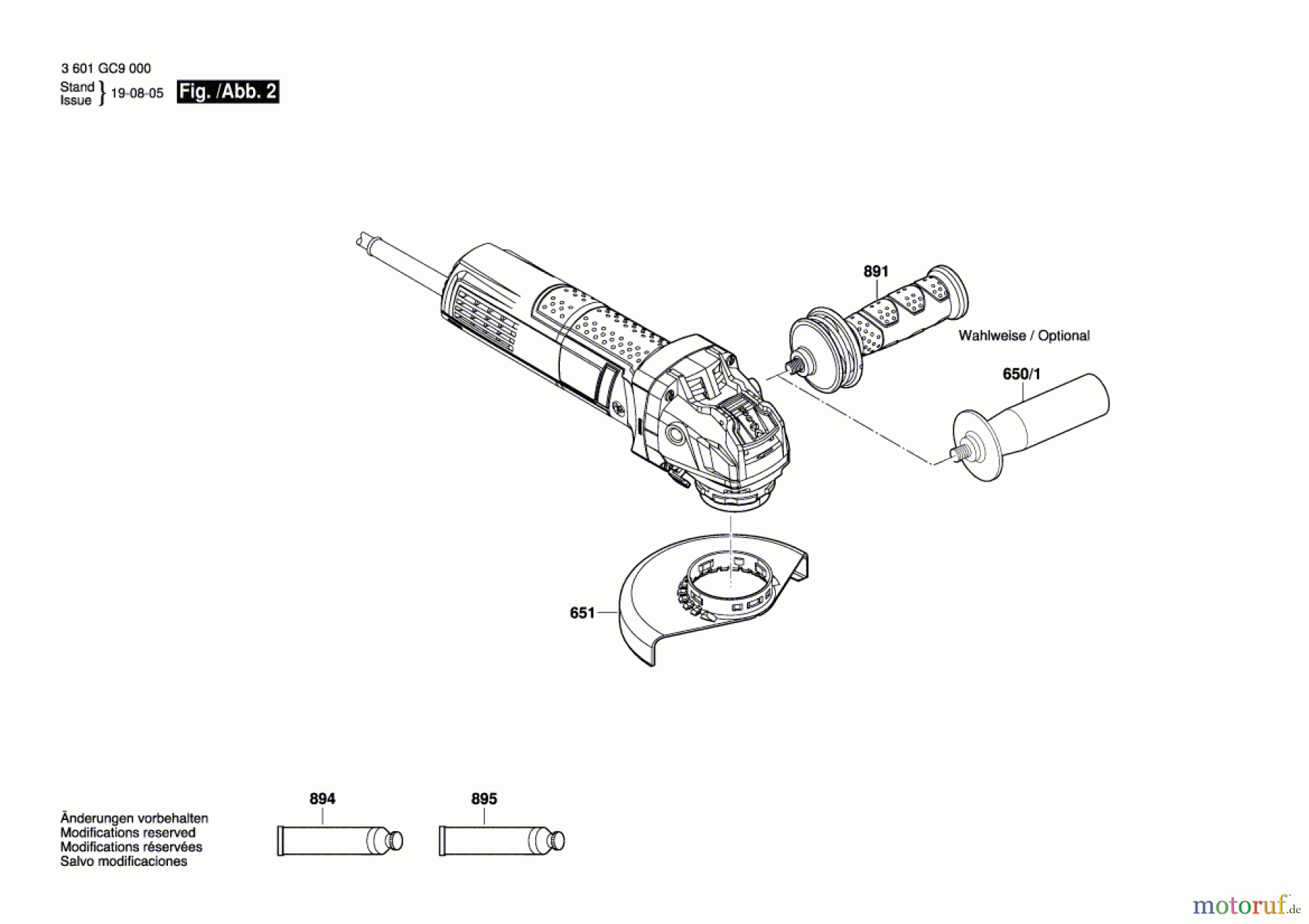  Bosch Werkzeug Winkelschleifer GWX 750-115 Seite 2