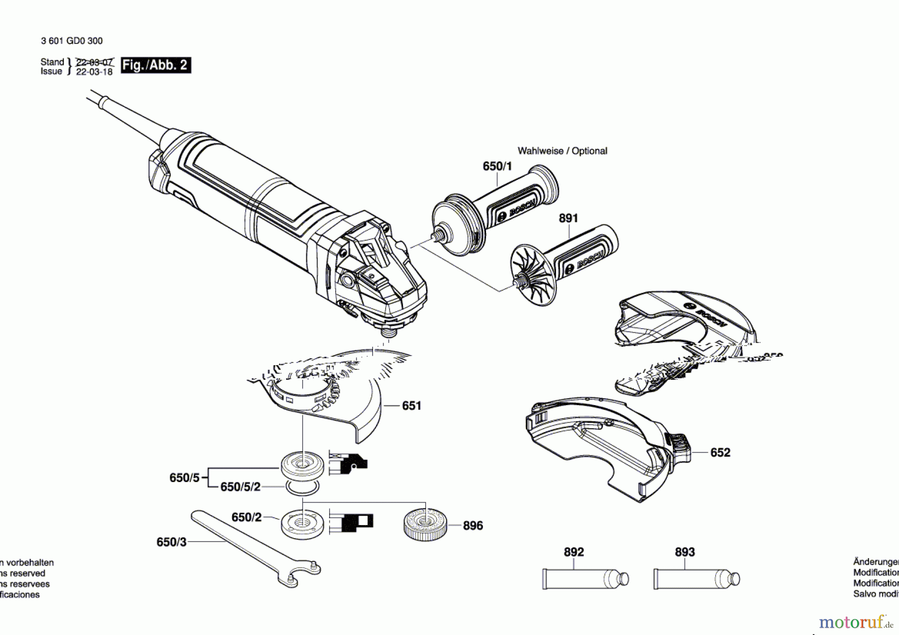  Bosch Werkzeug Winkelschleifer GWS 17-125 TS Seite 2