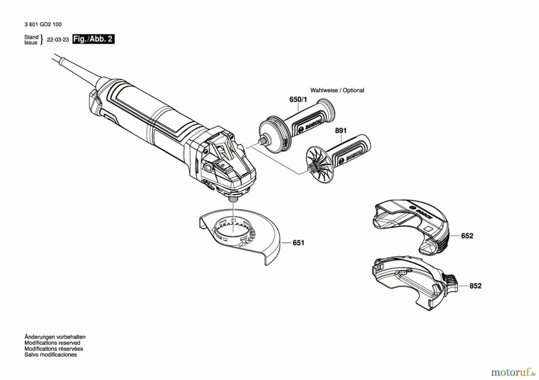  Bosch Werkzeug Winkelschleifer GWX 14-125 S Seite 2