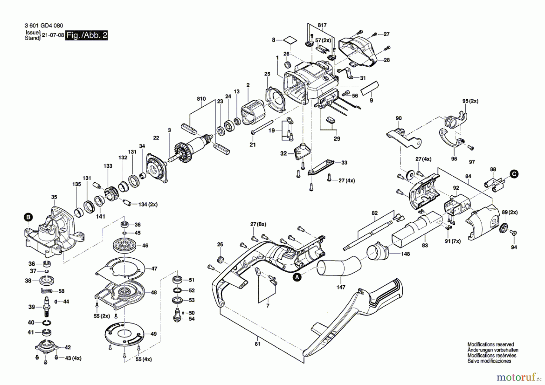  Bosch Werkzeug Trockenbauschleifer GTR 55-225 Seite 2