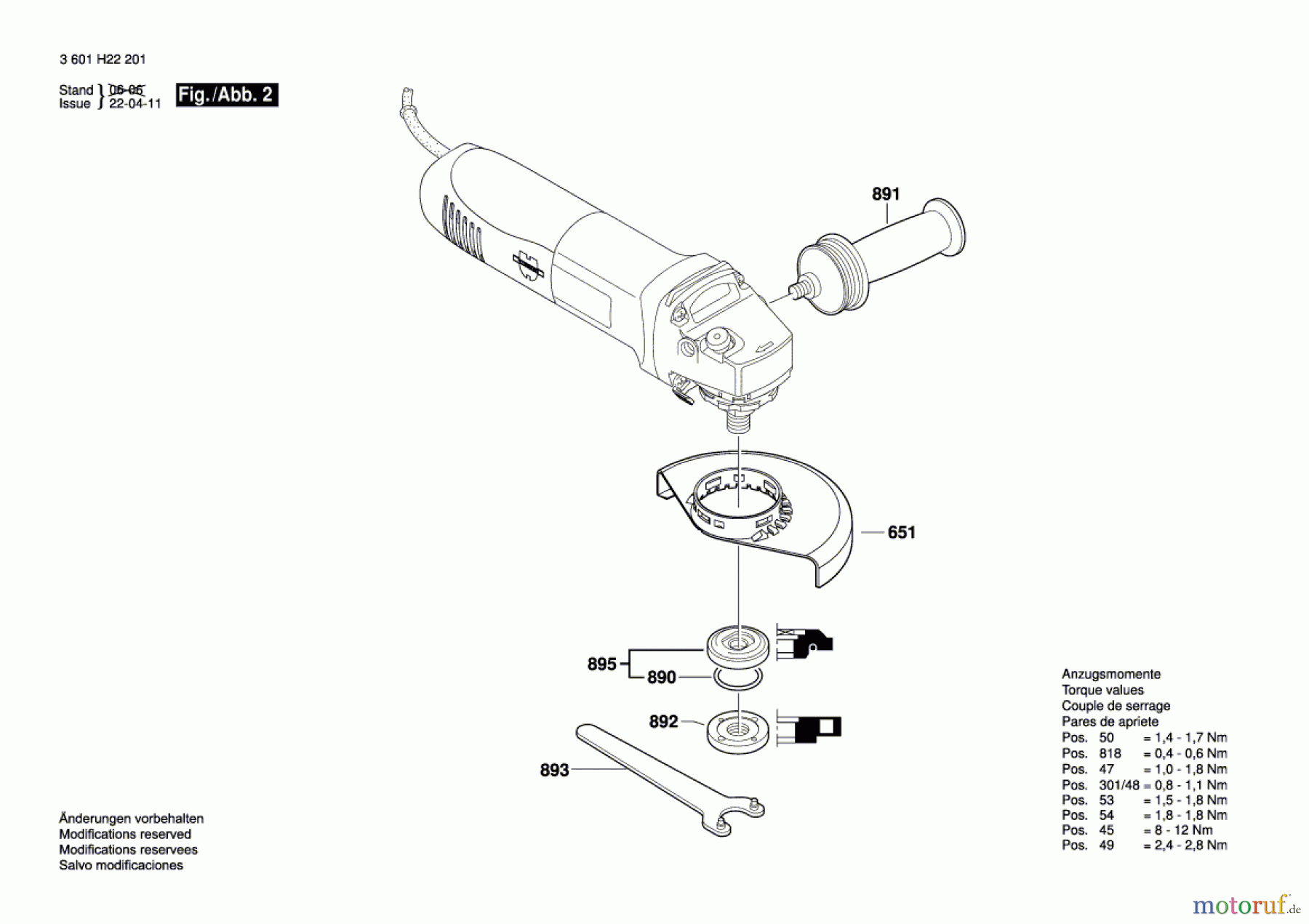  Bosch Werkzeug Winkelschleifer EWS 125-S Seite 2