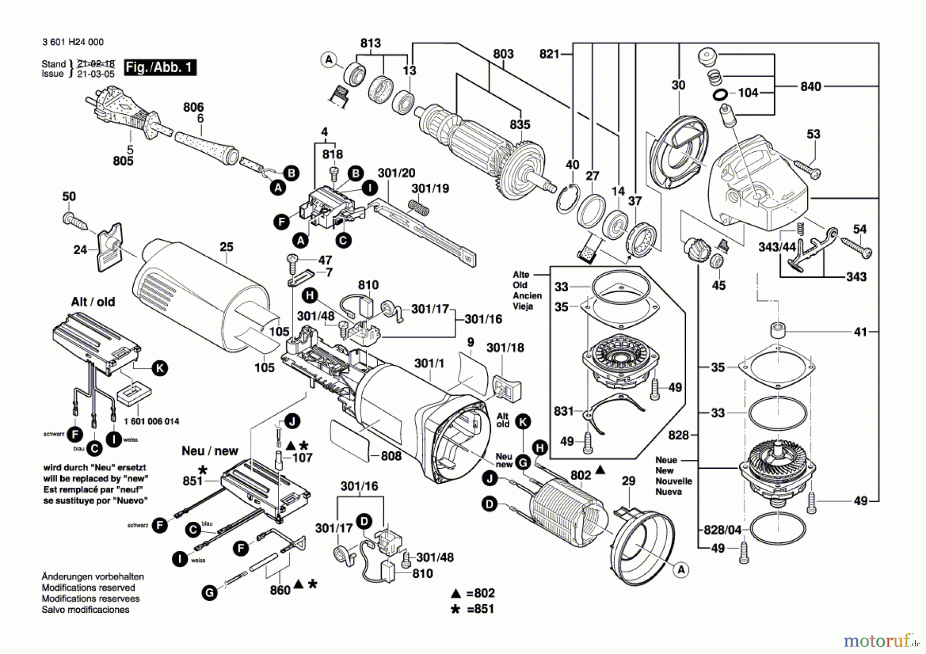  Bosch Werkzeug Winkelschleifer GWS 14-125 CI Seite 1