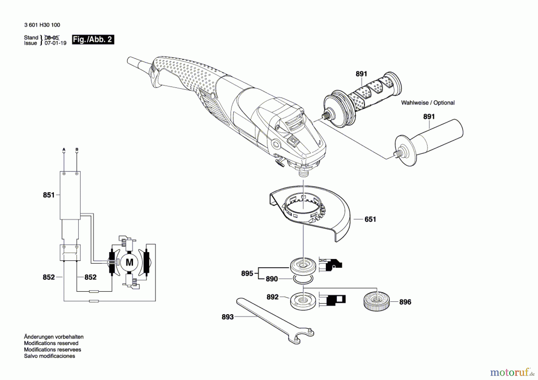  Bosch Werkzeug Winkelschleifer GWS 11-125 CIH Seite 2