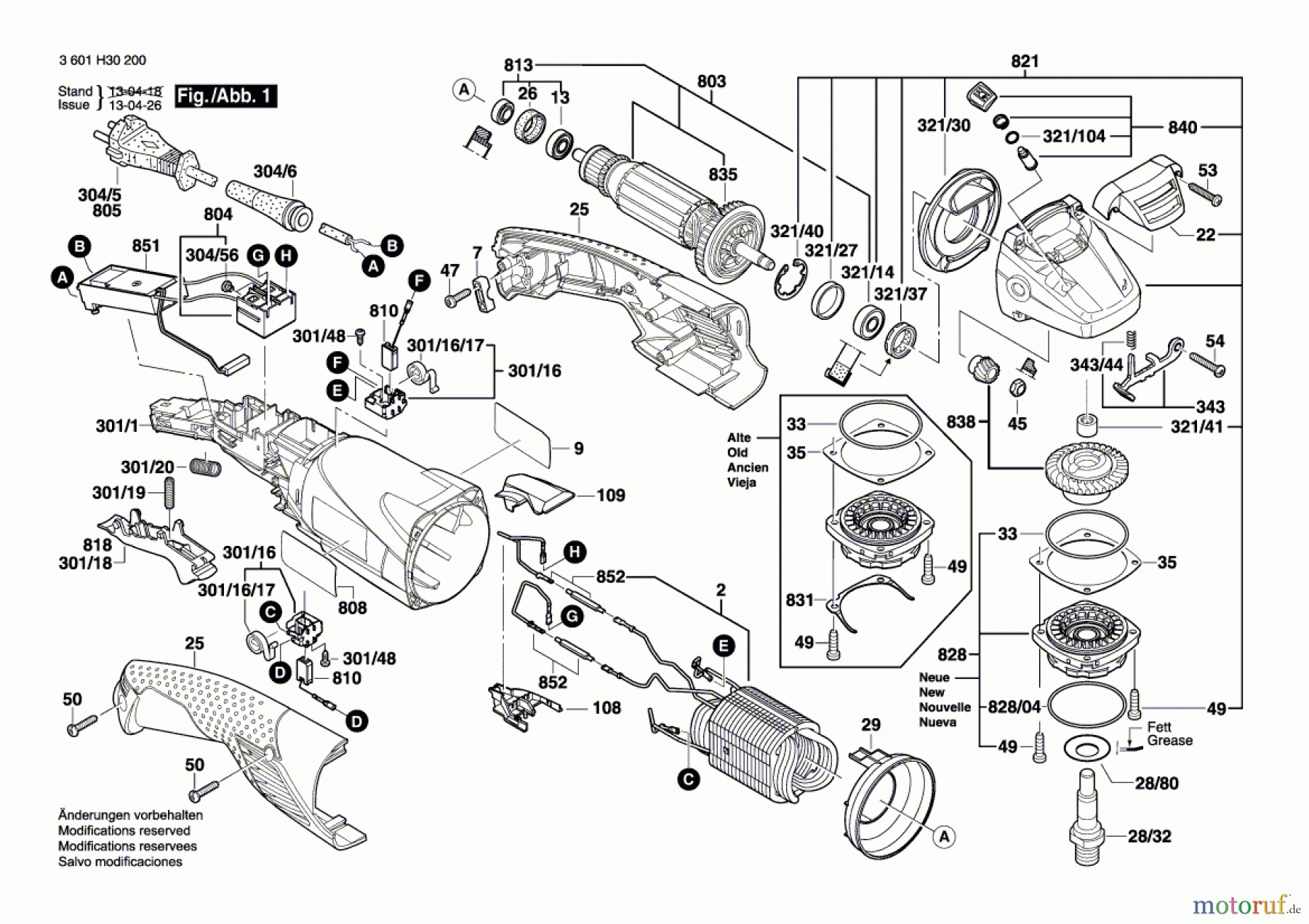  Bosch Werkzeug Winkelschleifer GWS 15-150 CIH Seite 1