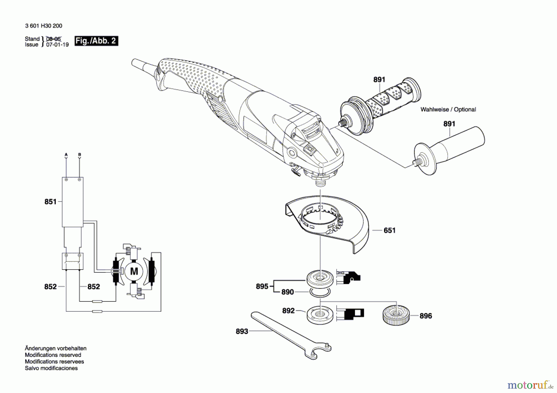  Bosch Werkzeug Winkelschleifer GWS 15-125 CIH Seite 2