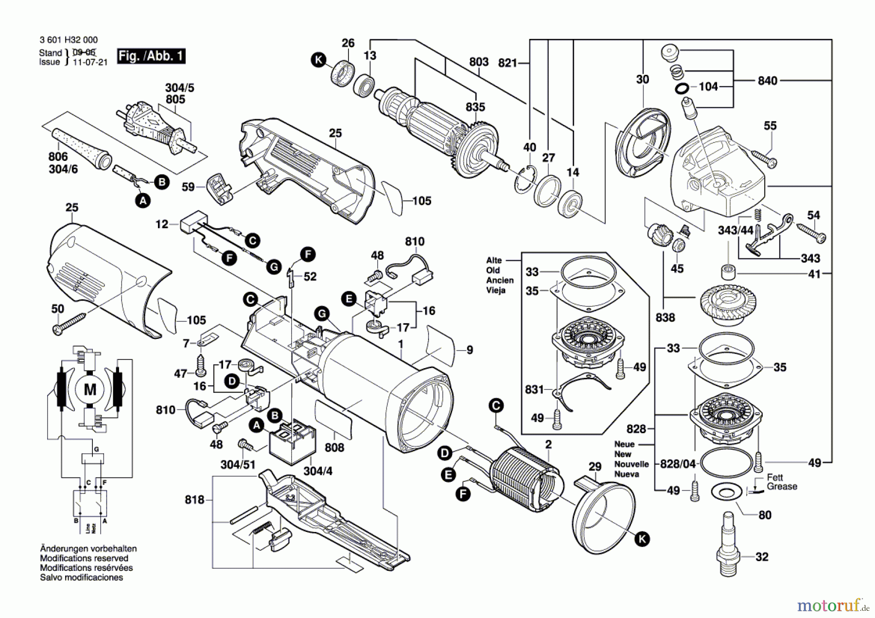  Bosch Werkzeug Winkelschleifer GWS 10-125 Z Seite 1
