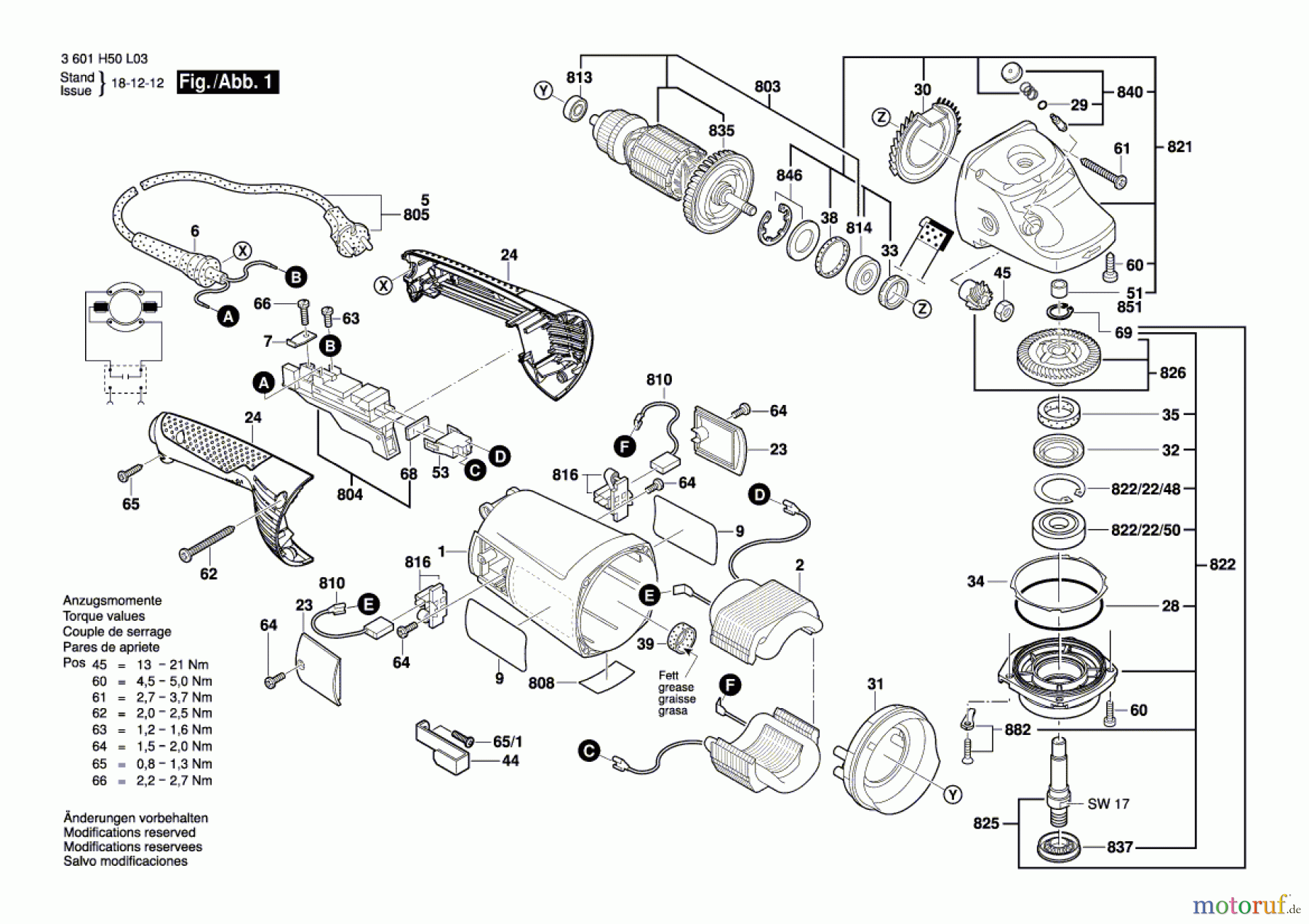  Bosch Werkzeug Winkelschleifer GWS 14-125 Seite 1