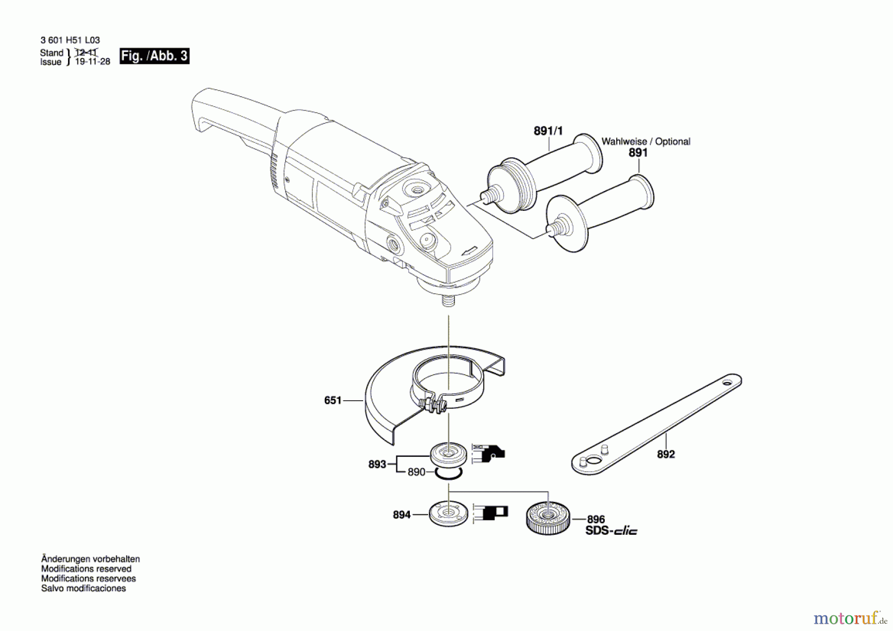  Bosch Werkzeug Winkelschleifer GWS 21-180 H Seite 3