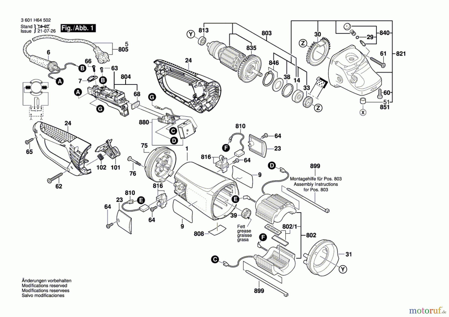  Bosch Werkzeug Winkelschleifer GWS 24-230 JVX Seite 1