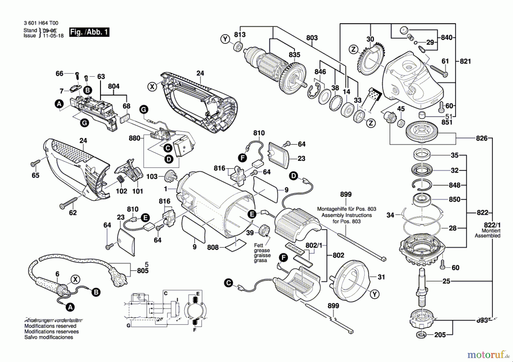  Bosch Werkzeug Winkelschleifer GWS 24-230 JBX Seite 1