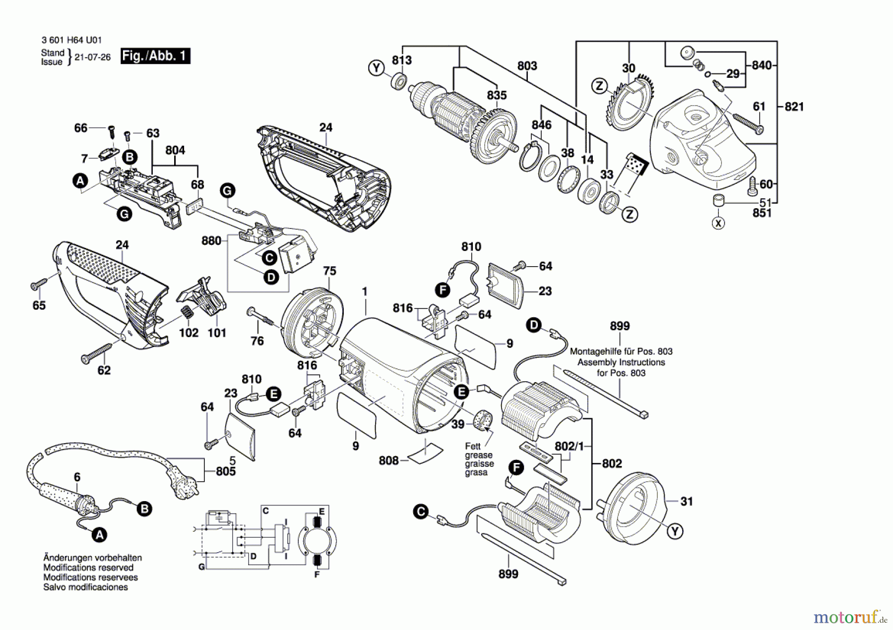  Bosch Werkzeug Winkelschleifer GWS 24-230JVX Seite 1