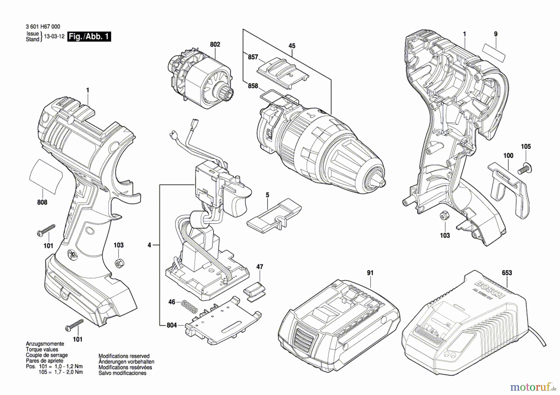  Bosch Akku Werkzeug Akku-Schlagbohrschrauber GSB 14,4 V-LI Seite 1
