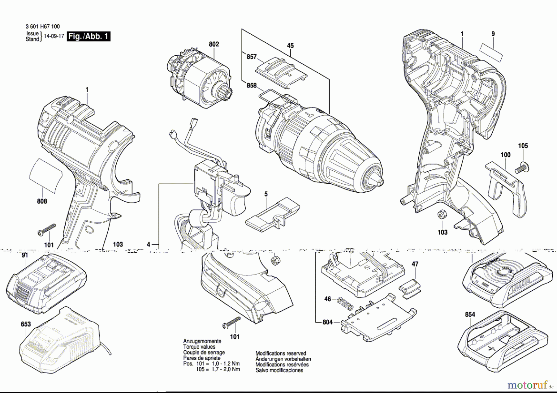  Bosch Akku Werkzeug Akku-Schlagbohrschrauber GSB 18 V-LI Seite 1