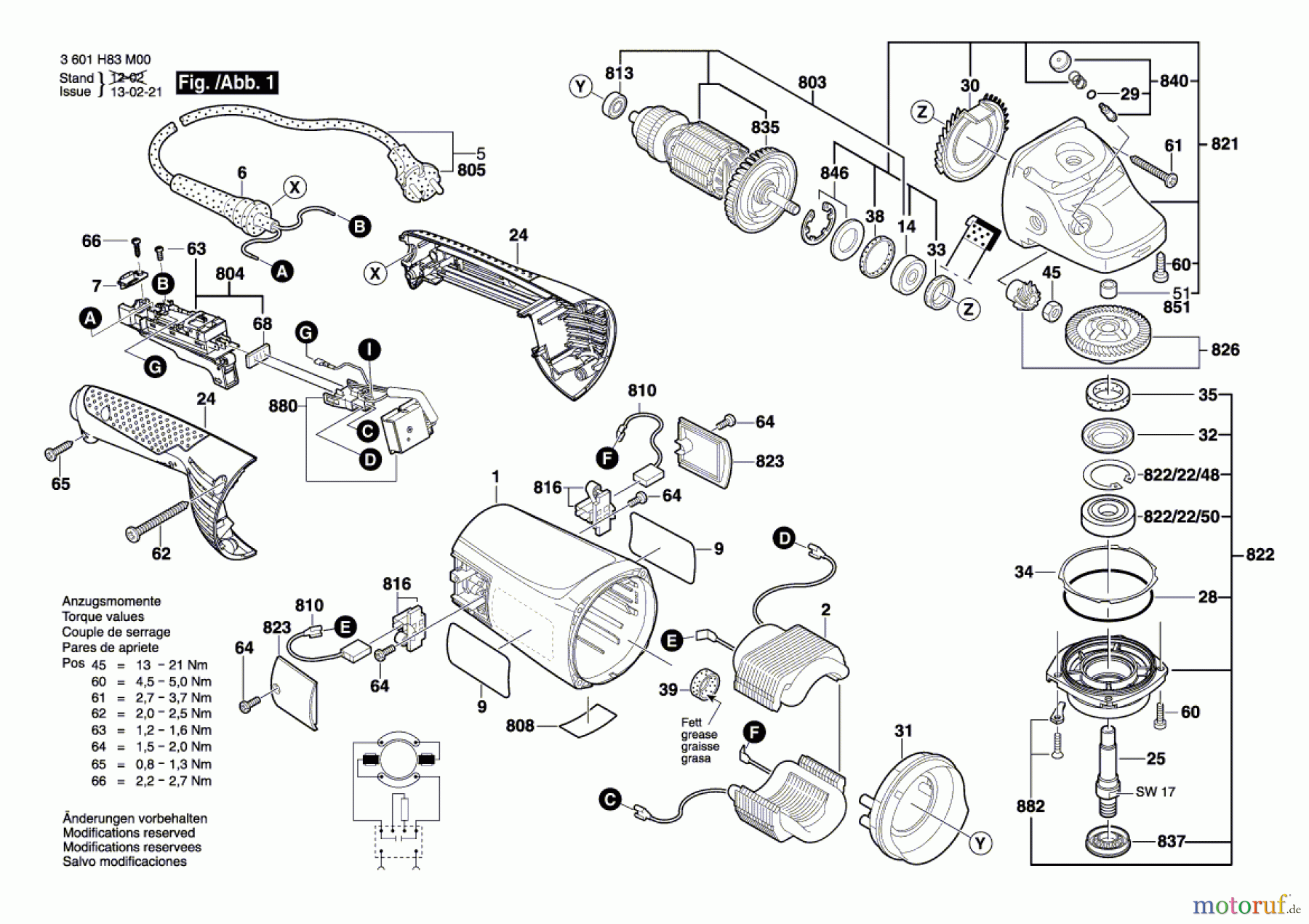  Bosch Werkzeug Winkelschleifer GWS 24-230 JH Seite 1