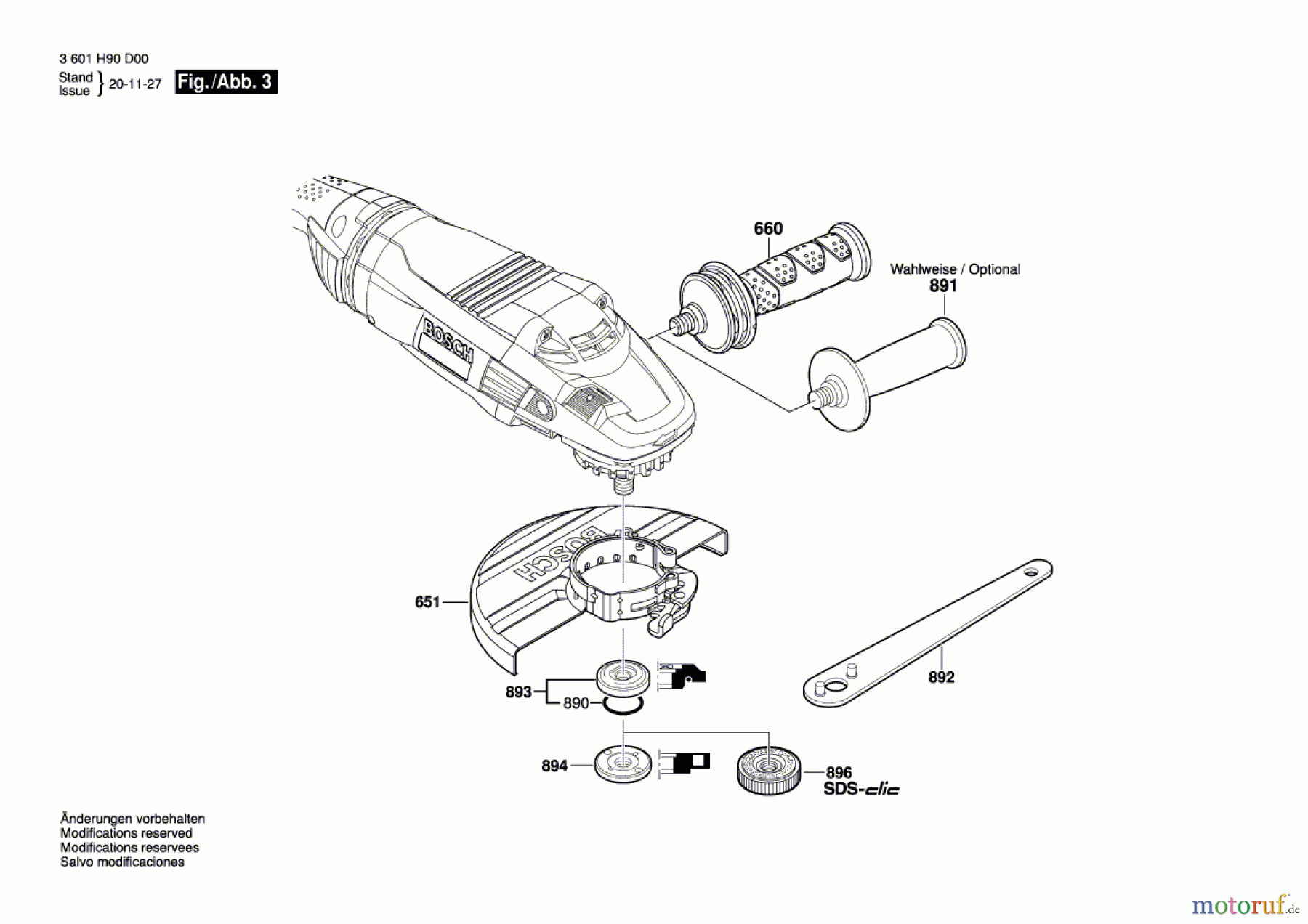  Bosch Werkzeug Winkelschleifer GWS 22-230 LVI Seite 3