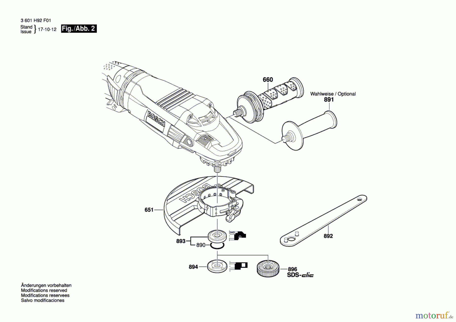  Bosch Werkzeug Winkelschleifer GWS 24-180 LVI Seite 2