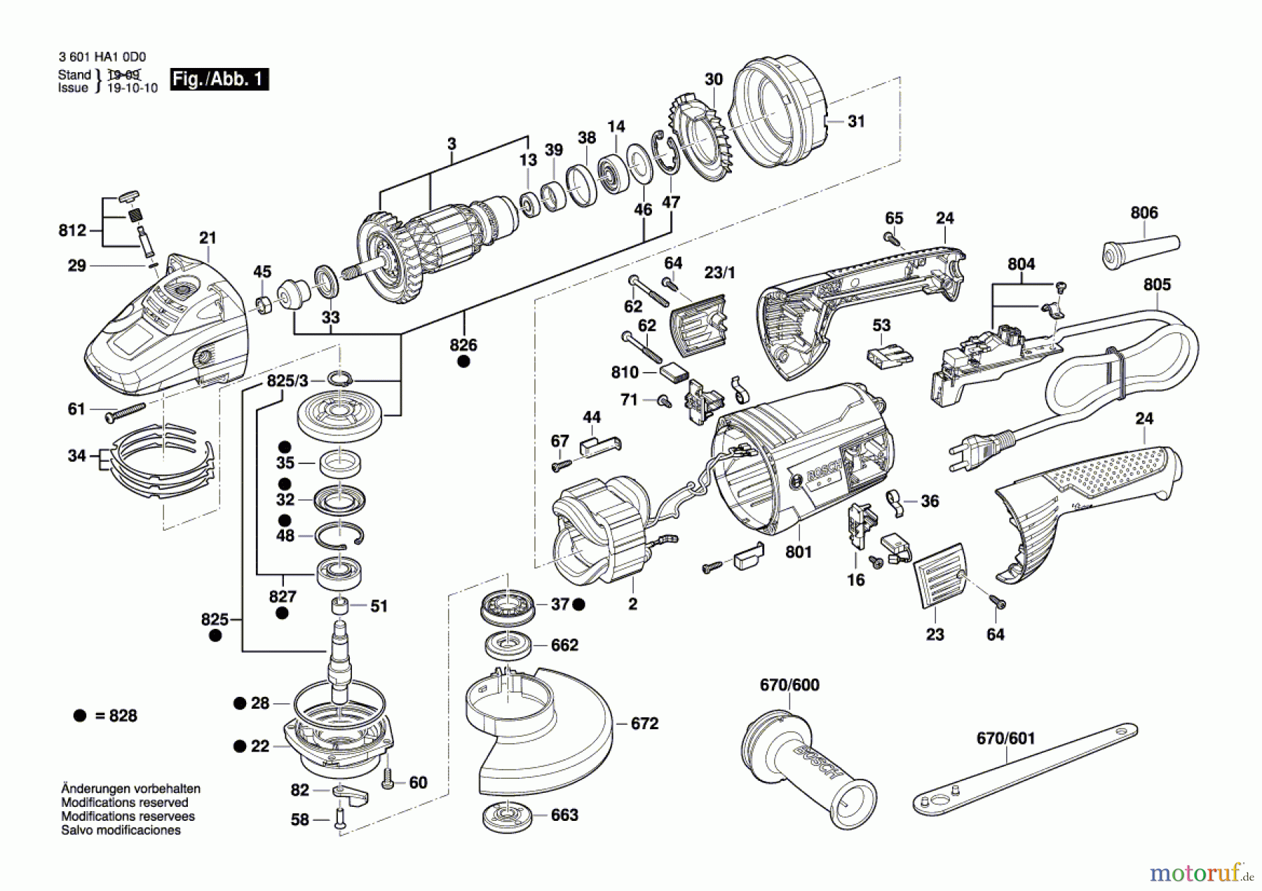  Bosch Werkzeug Winkelschleifer GWS 26-230 Seite 1