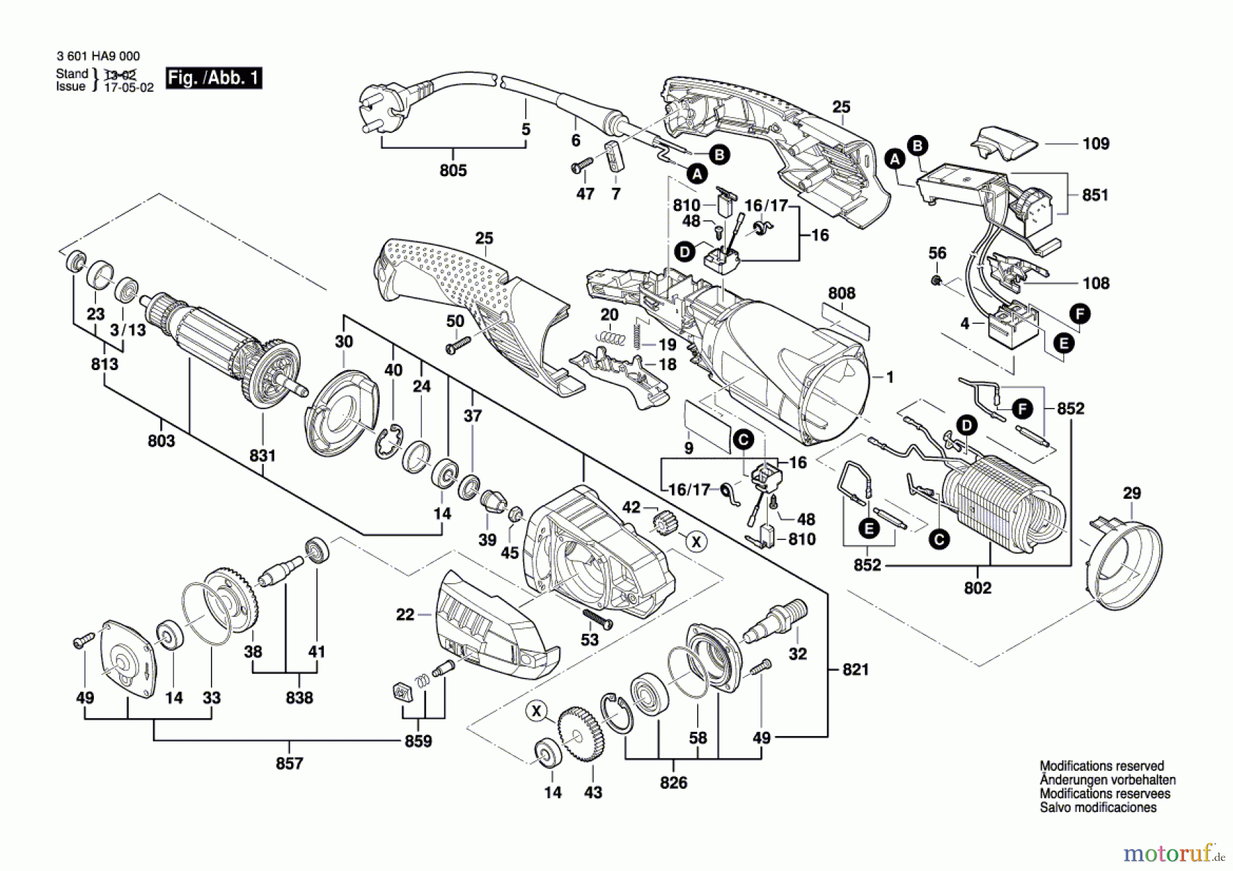  Bosch Werkzeug Rohrbandschleifer GRB 14-CE Seite 1