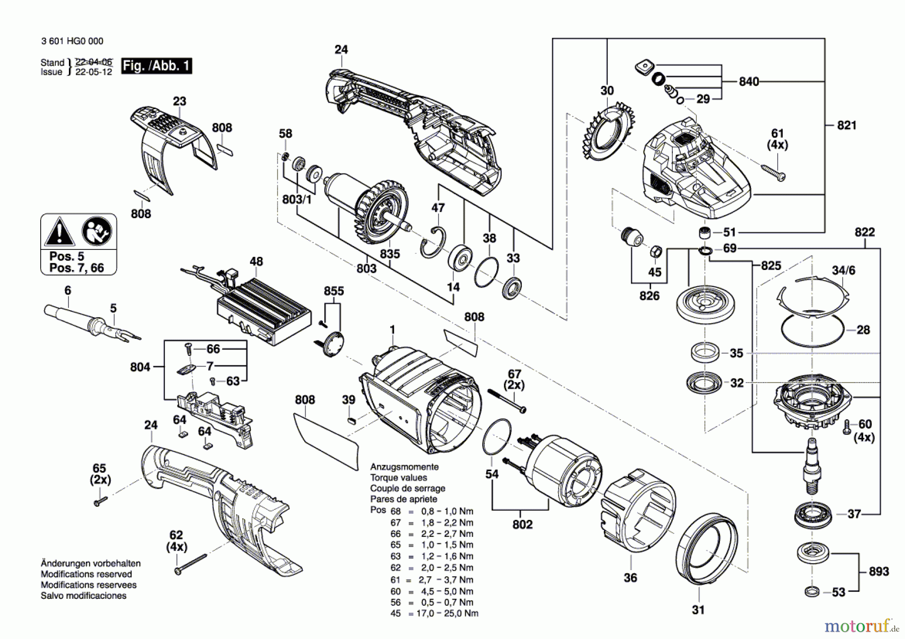  Bosch Werkzeug Winkelschleifer GWS 30-180 PB Seite 1