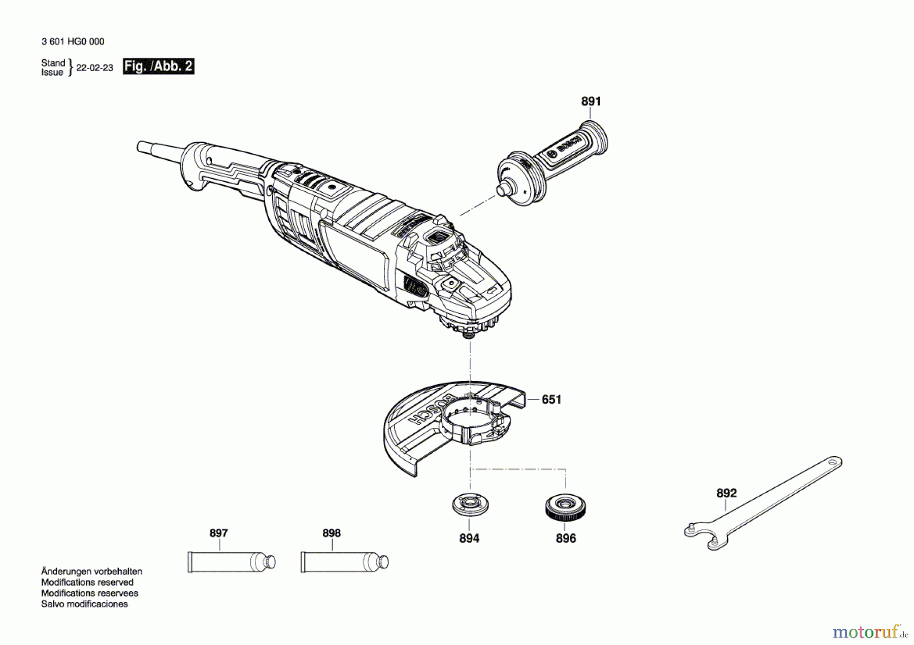 Bosch Werkzeug Winkelschleifer GWS 30-180 PB Seite 2