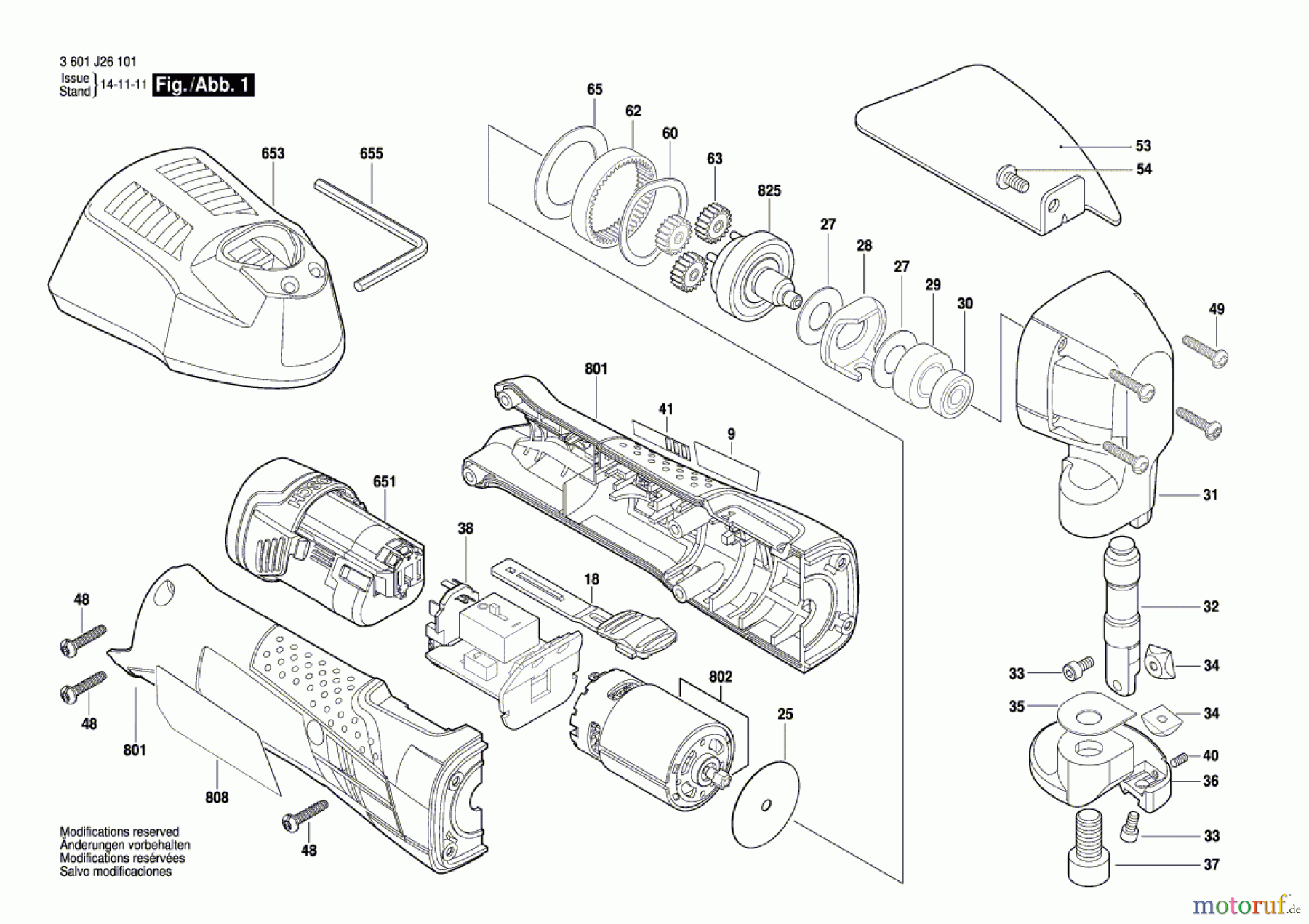  Bosch Akku Werkzeug Akku-Blechschere GSC 12V-13 Seite 1