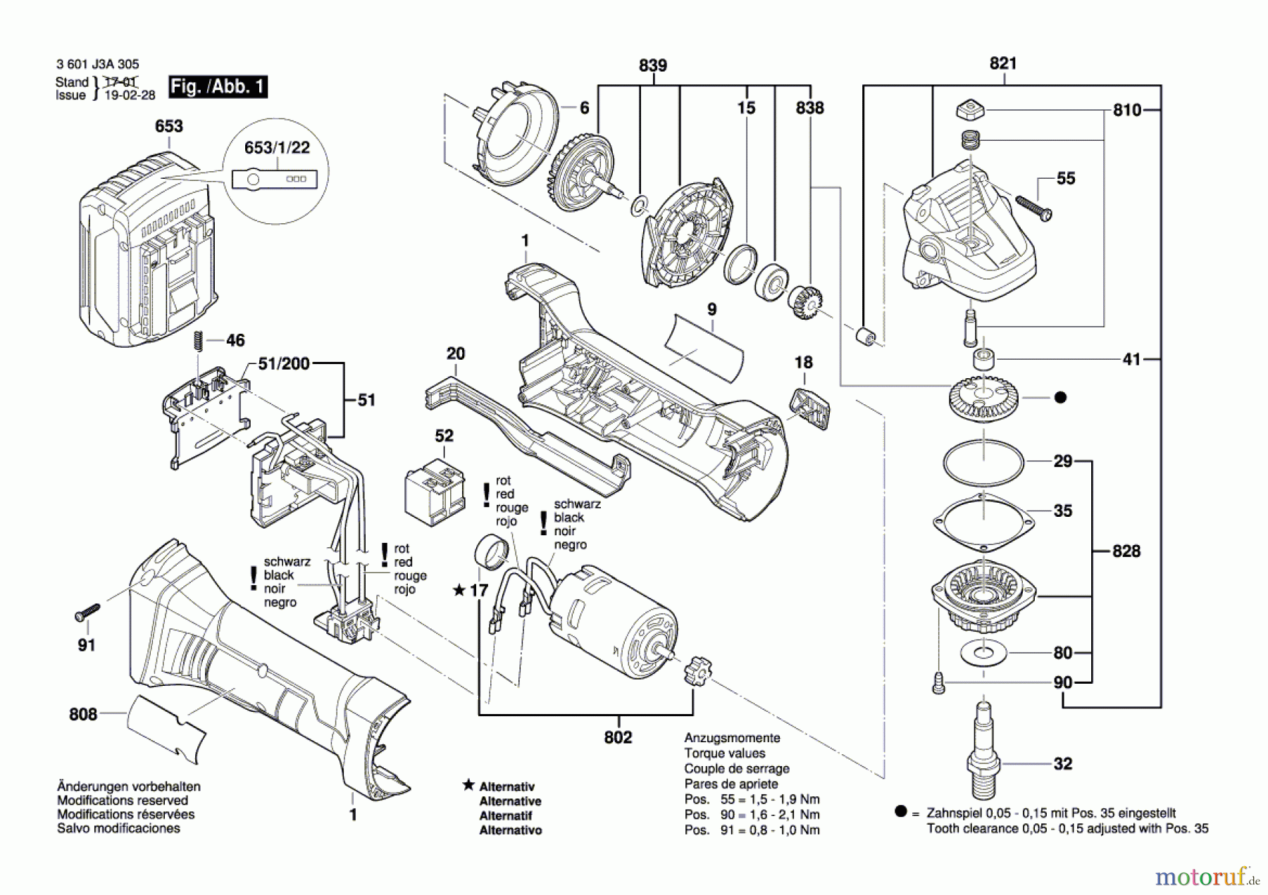  Bosch Akku Werkzeug Akku-Winkelschleifer EWS 18-A Seite 1