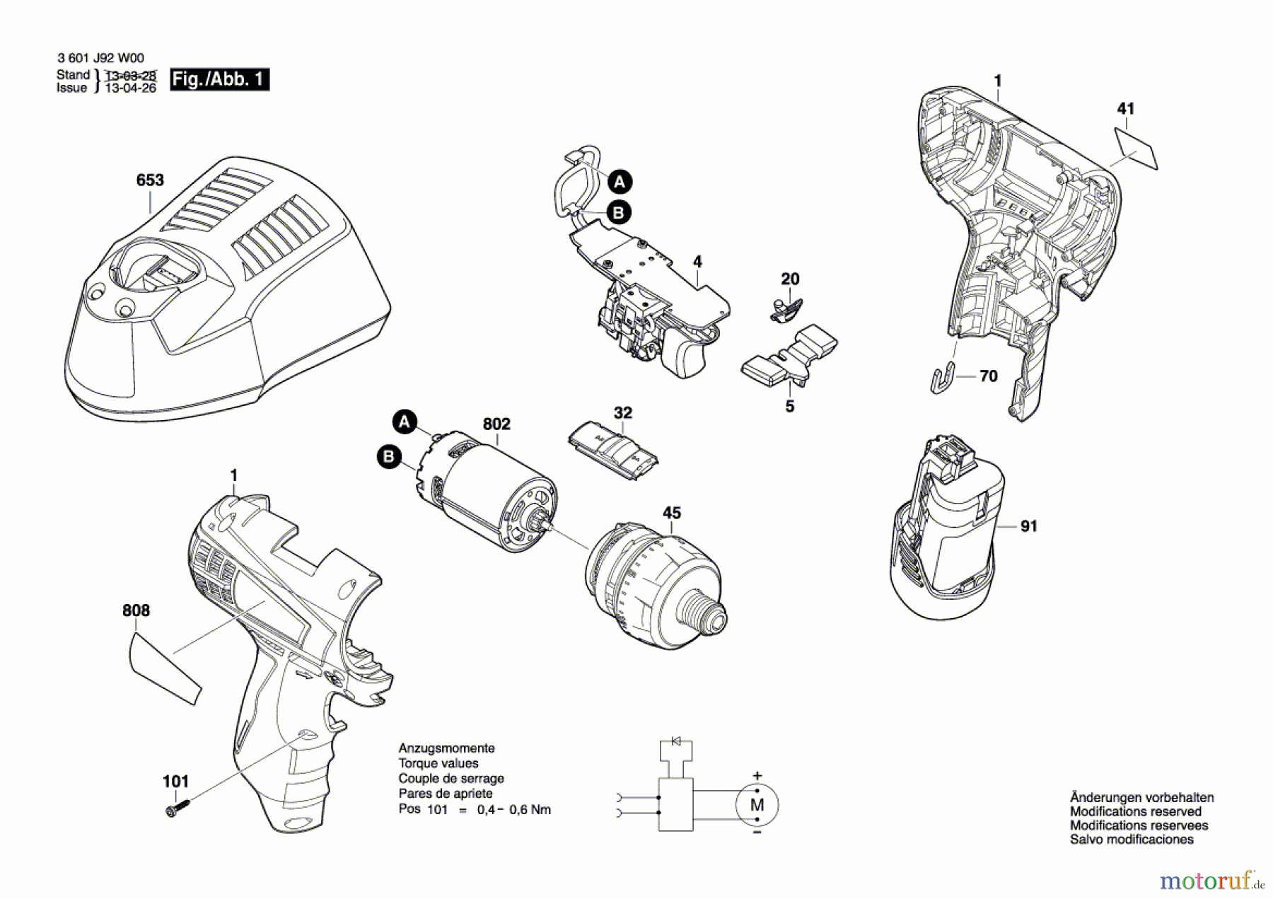  Bosch Akku Werkzeug Akku-Bohrschrauber S 10-A Seite 1