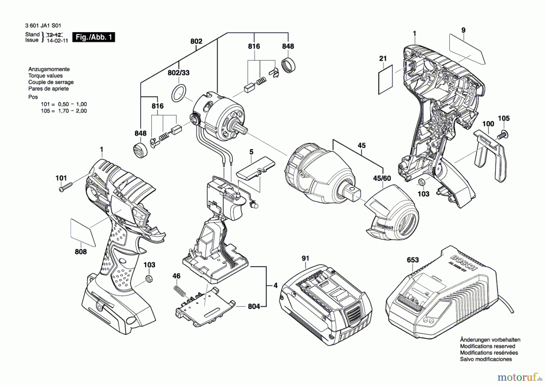  Bosch Werkzeug Schlagschrauber GDS 18 V-LI Seite 1