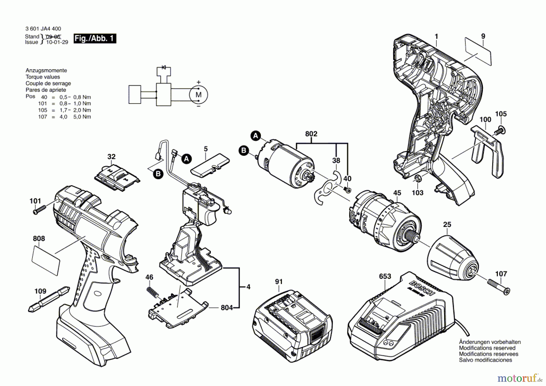  Bosch Akku Werkzeug Akku-Bohrschrauber GSR 14,4-2-LI Seite 1