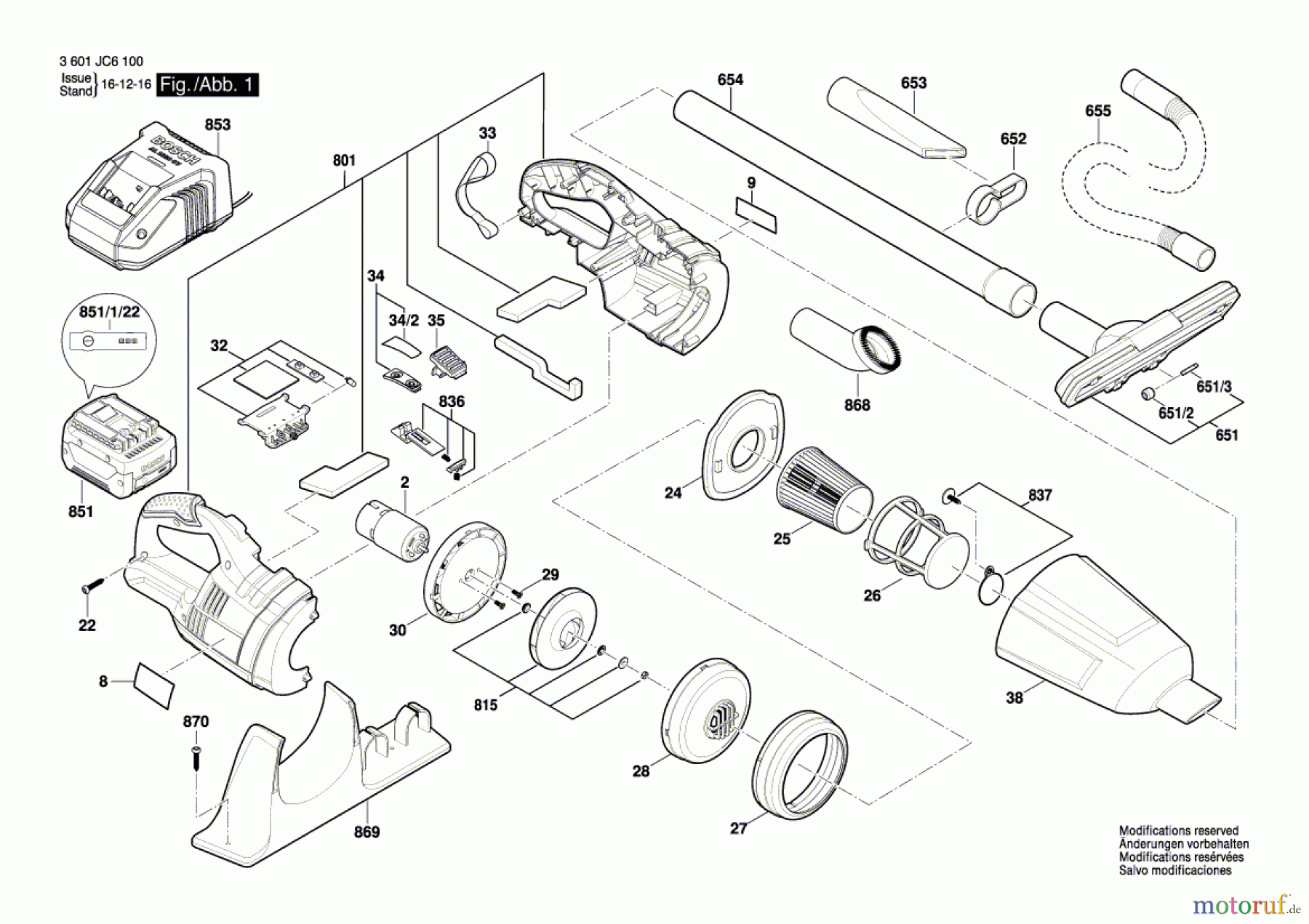  Bosch Akku Werkzeug Akku-Sauger GAS 18 V-LI Seite 1