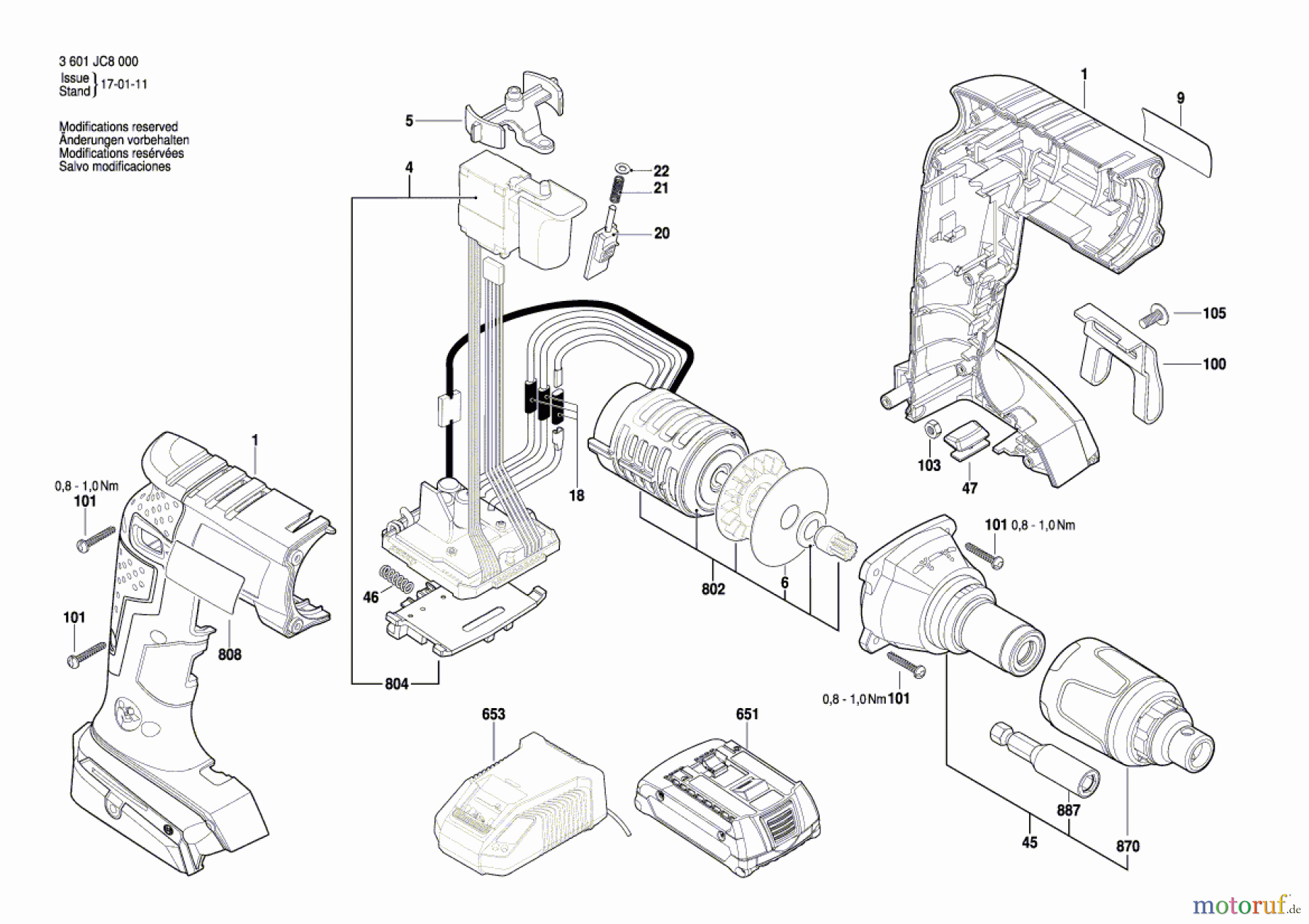  Bosch Akku Werkzeug Akku-Schrauber GSR 18 V-EC TE Seite 1