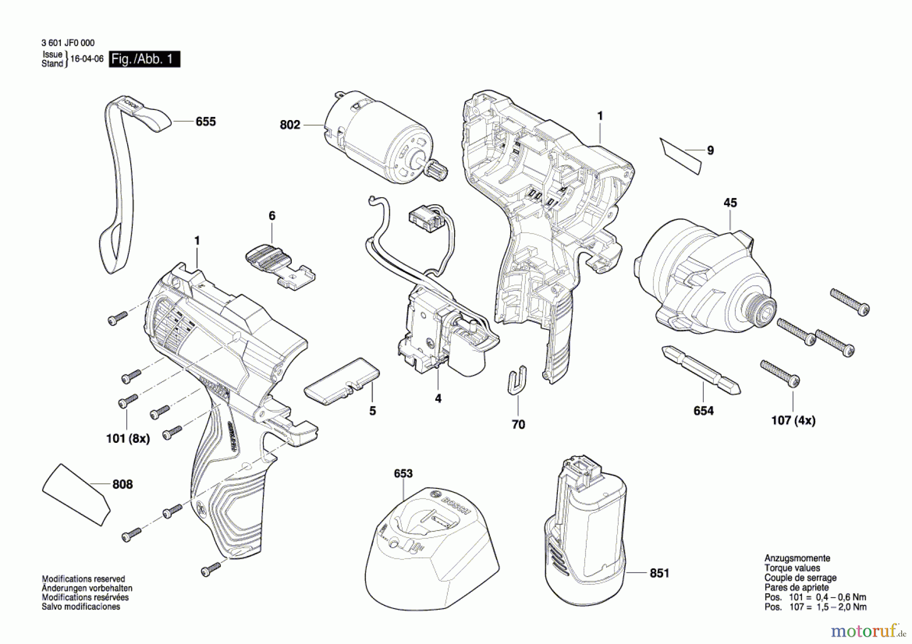  Bosch Werkzeug Schlagschrauber GDR 120-LI Seite 1