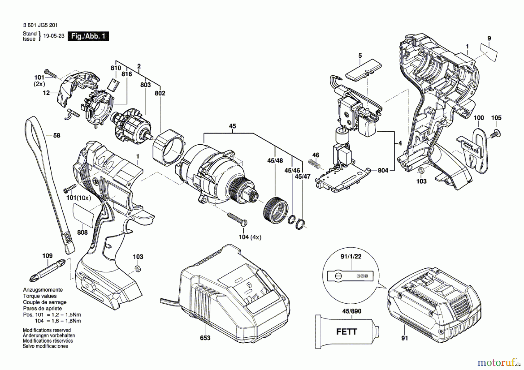  Bosch Werkzeug Schlagschrauber GDX 18V-180 Seite 1