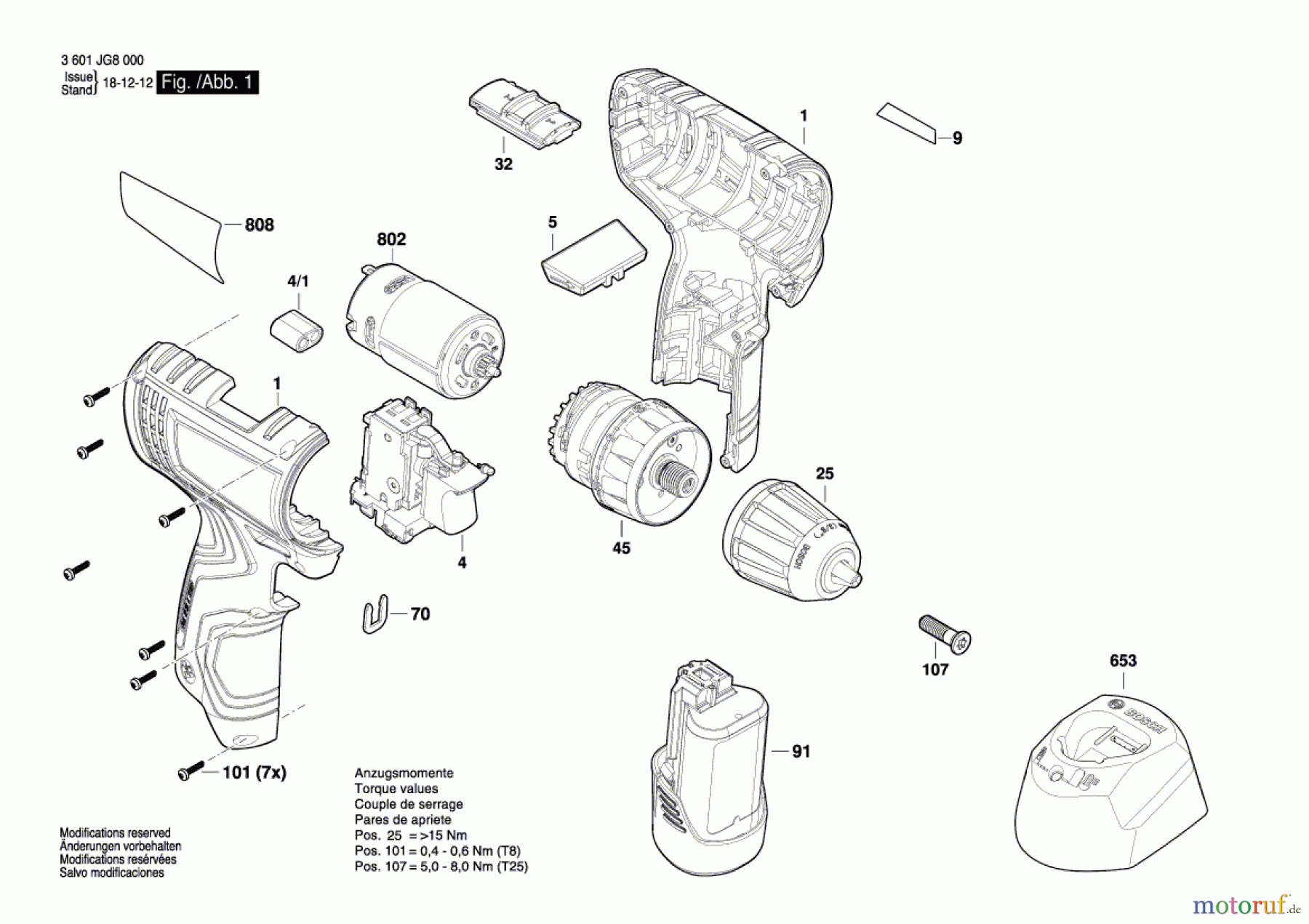  Bosch Akku Werkzeug Akku-Bohrschrauber GSR 120-LI Seite 1