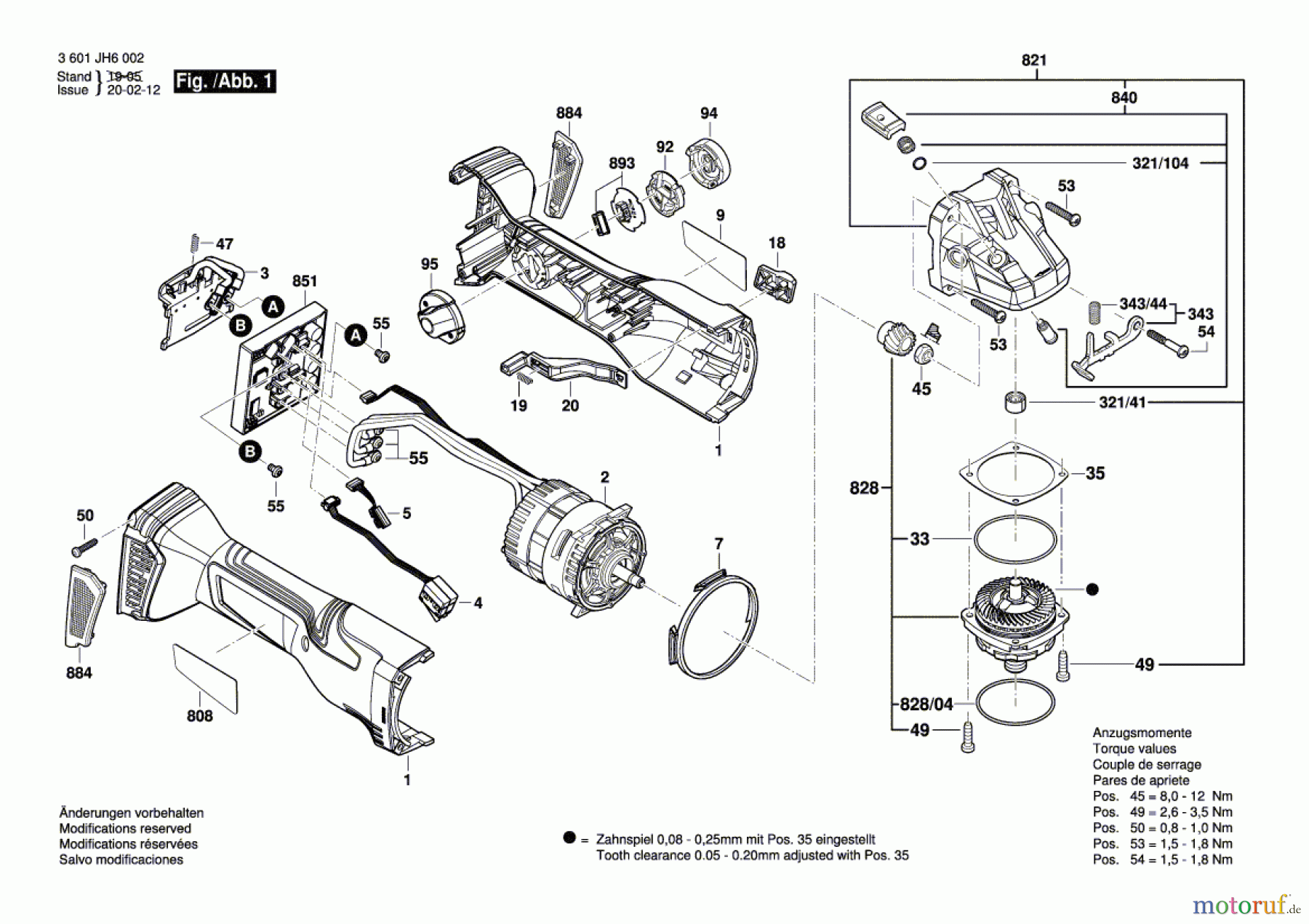  Bosch Akku Werkzeug Akku-Winkelschleifer GWS 18V-15 C Seite 1