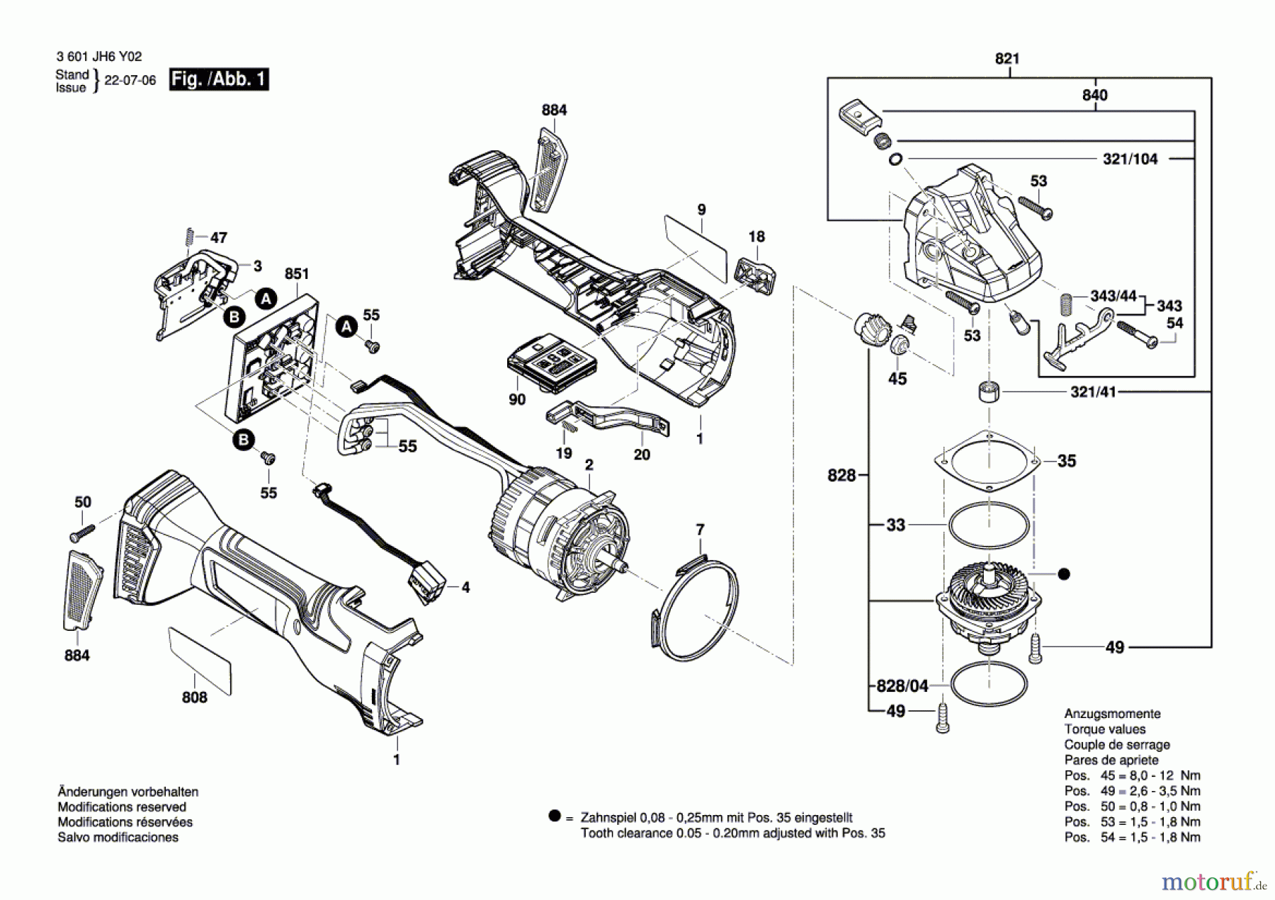  Bosch Akku Werkzeug Akku-Winkelschleifer CCG18-125-15 AS Seite 1
