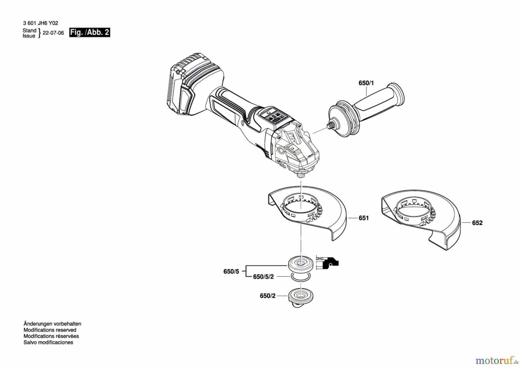  Bosch Akku Werkzeug Akku-Winkelschleifer CCG18-125-15 AS Seite 2