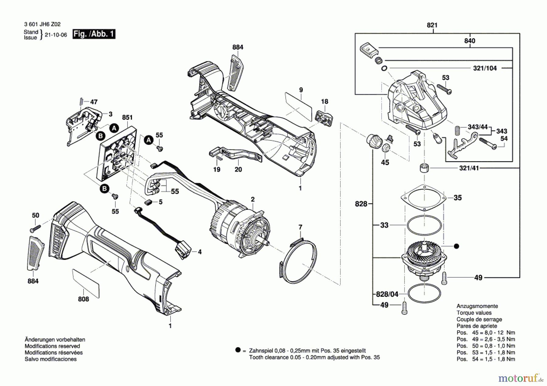  Bosch Akku Werkzeug Akku-Winkelschleifer --- Seite 1